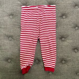 Children’s Place Red White Striped Joggers Leggings Baby Unisex Pajama Pants 18M